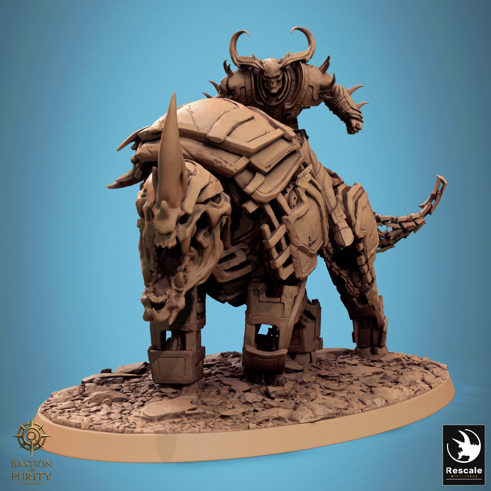 Fantasy Creature Iron Hell Rider 32mm Rescale Miniatures - Quality Miniatures - Qumi