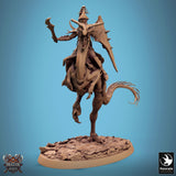 Monster Spear Fighter Tabletop Miniature - Avispyror by Qumi, 3D printed resin tabletop miniature for RPGs, wargaming and painting