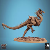Monster Spear Fighter Tabletop Miniature - Avispyror by Qumi, 3D printed resin tabletop miniature for RPGs, wargaming and painting