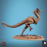 Monster Spear Fighter Tabletop Miniature - Avispyror by Qumi, 3D printed resin tabletop miniature for RPGs, wargaming and painting