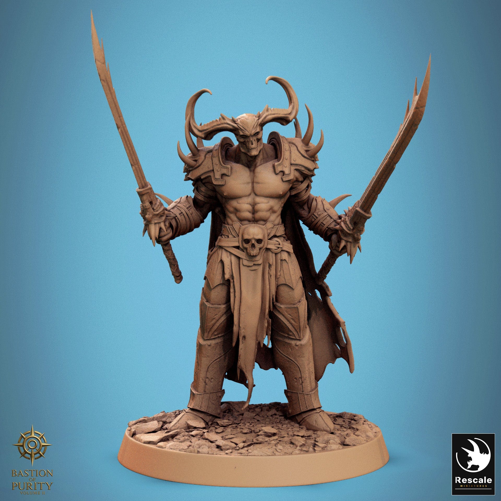 Humanoid Warrior Hell Forged Legion 32mm Rescale Miniatures - Quality Miniatures - Qumi