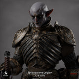 Close-up portrait of the Graveward Legion undead warrior showing detailed facial features and ornate armor