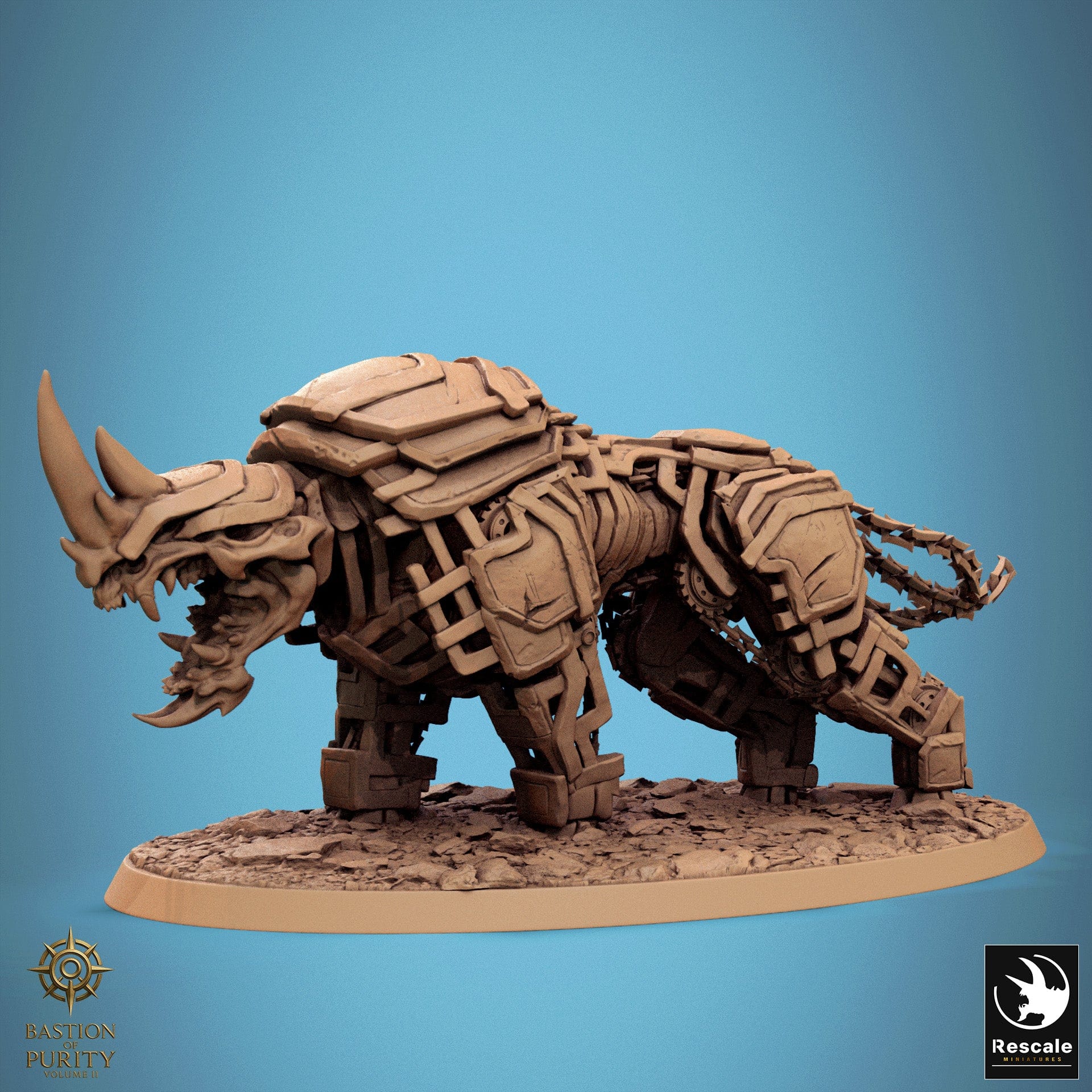 Fantasy Creature Iron Hell Rider 32mm Rescale Miniatures - Quality Miniatures - Qumi