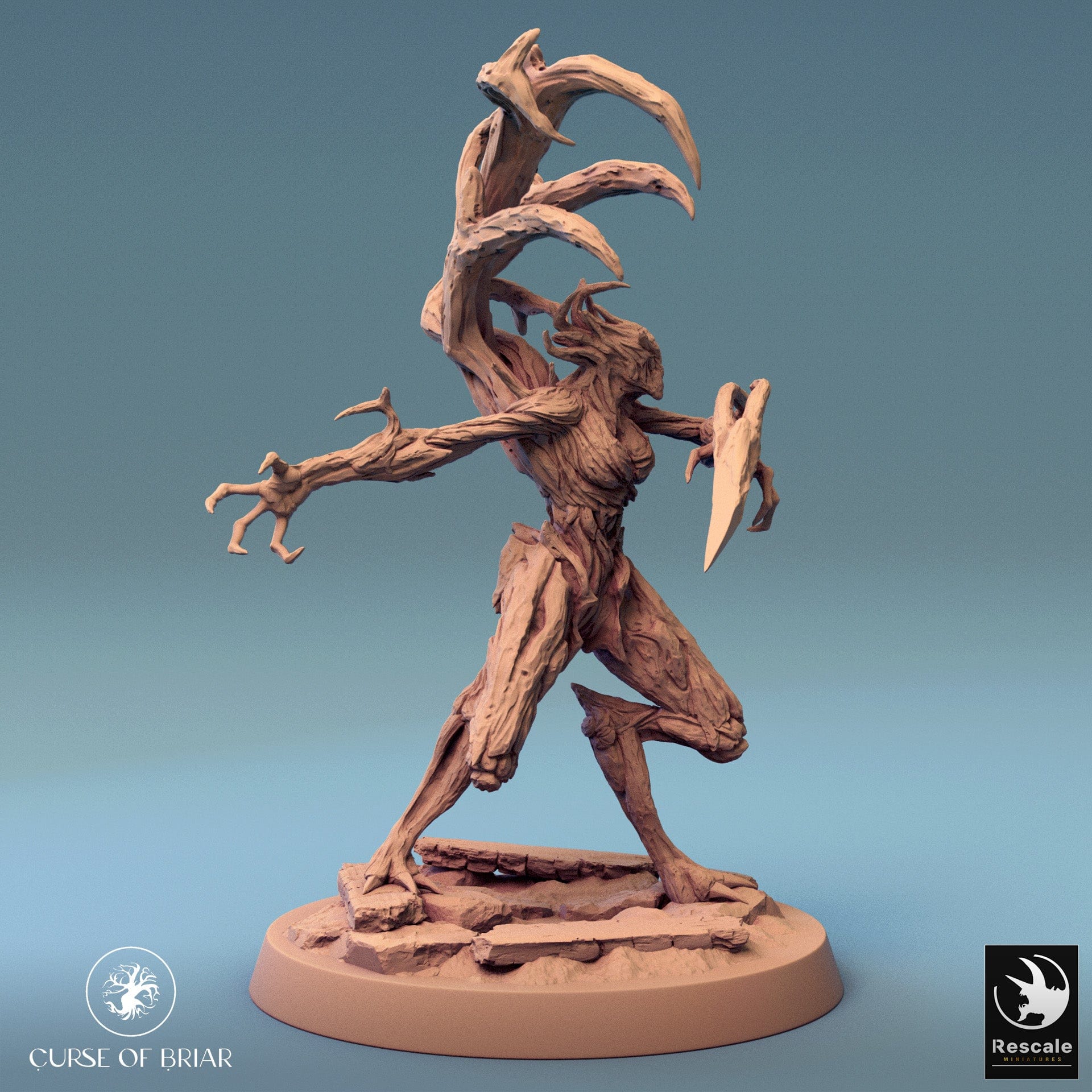 Tabletop RPG Miniature Woodfey - 32mm Qumi - Rescale Miniatures V1 Attack Quality Miniatures - Qumi Wargaming Mini Model Figure
