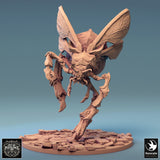 Close up of the insectoid creature mount without the rider showcasing detailed carapace and wings