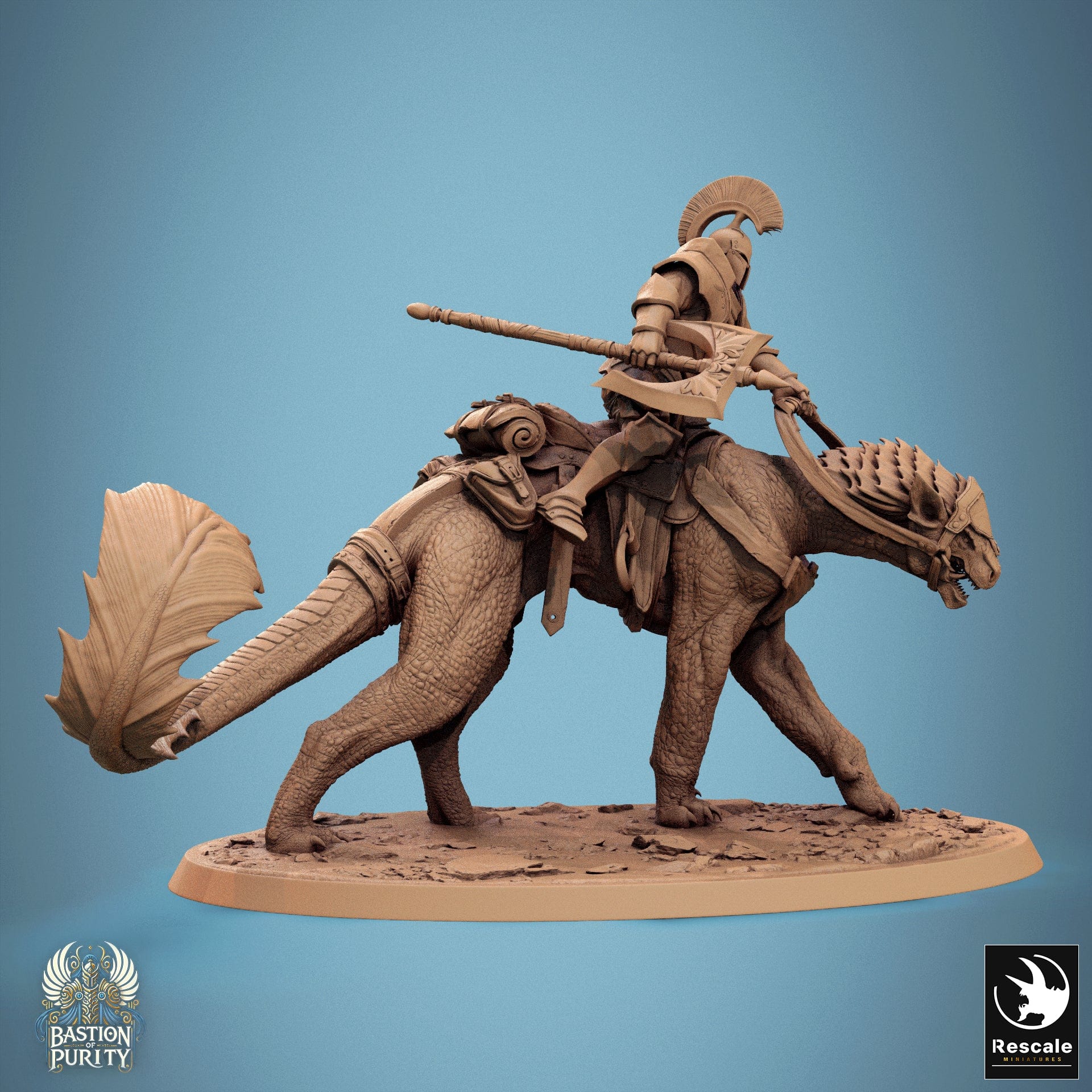 Tabletop RPG Miniature Solaris Panthera - 32mm Qumi - Rescale Miniatures V1 Bully / mounted Quality Miniatures - Qumi Wargaming Mini Model Figure