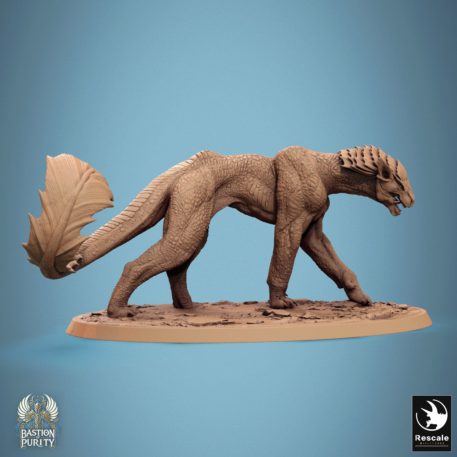 Tabletop RPG Miniature Solaris Panthera - 32mm Qumi - Rescale Miniatures V1 Bully / wild Quality Miniatures - Qumi Wargaming Mini Model Figure