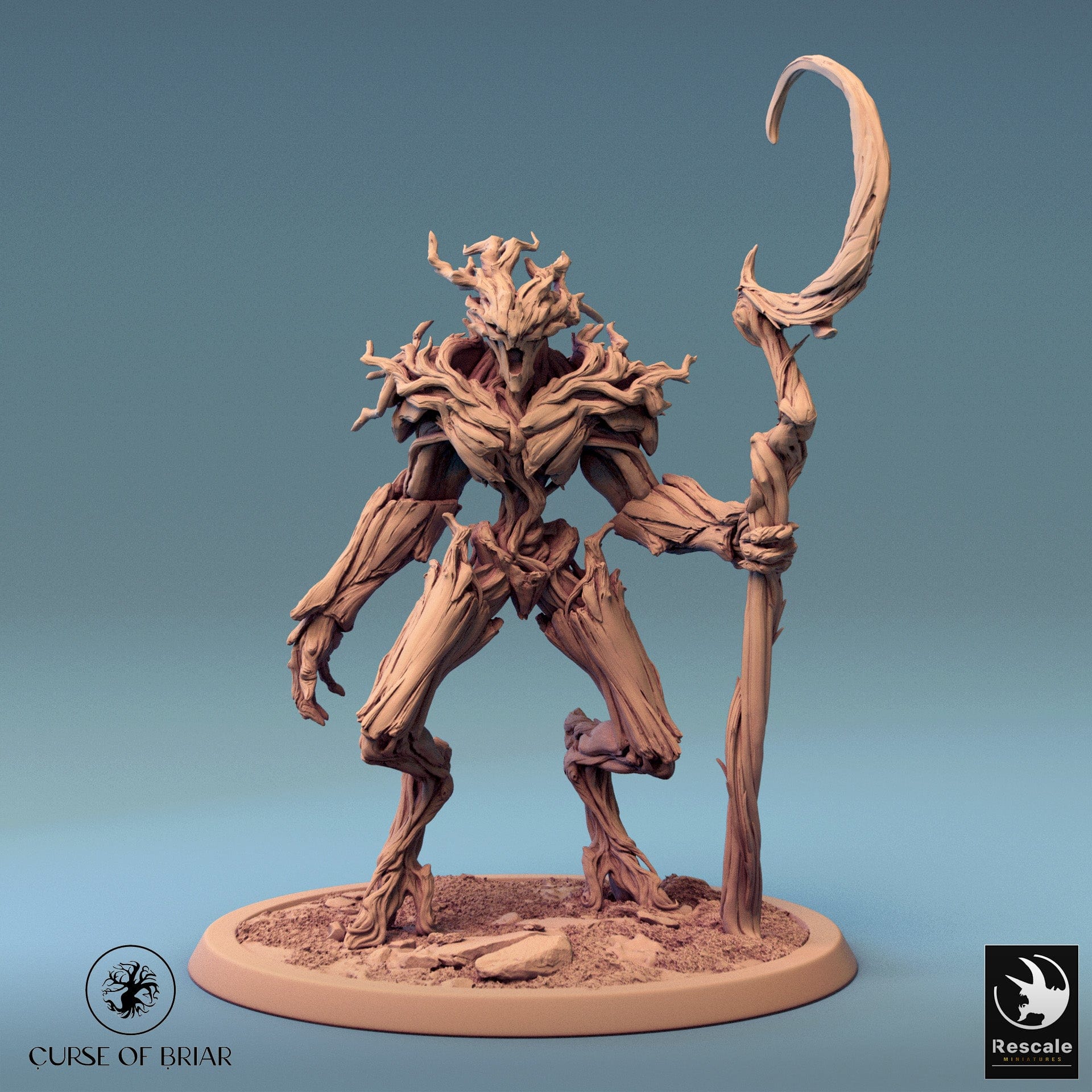 Tabletop RPG Miniature Branchblades - 32mm Qumi - Rescale Miniatures V1 Chief / Treefolk Quality Miniatures - Qumi Wargaming Mini Model Figure