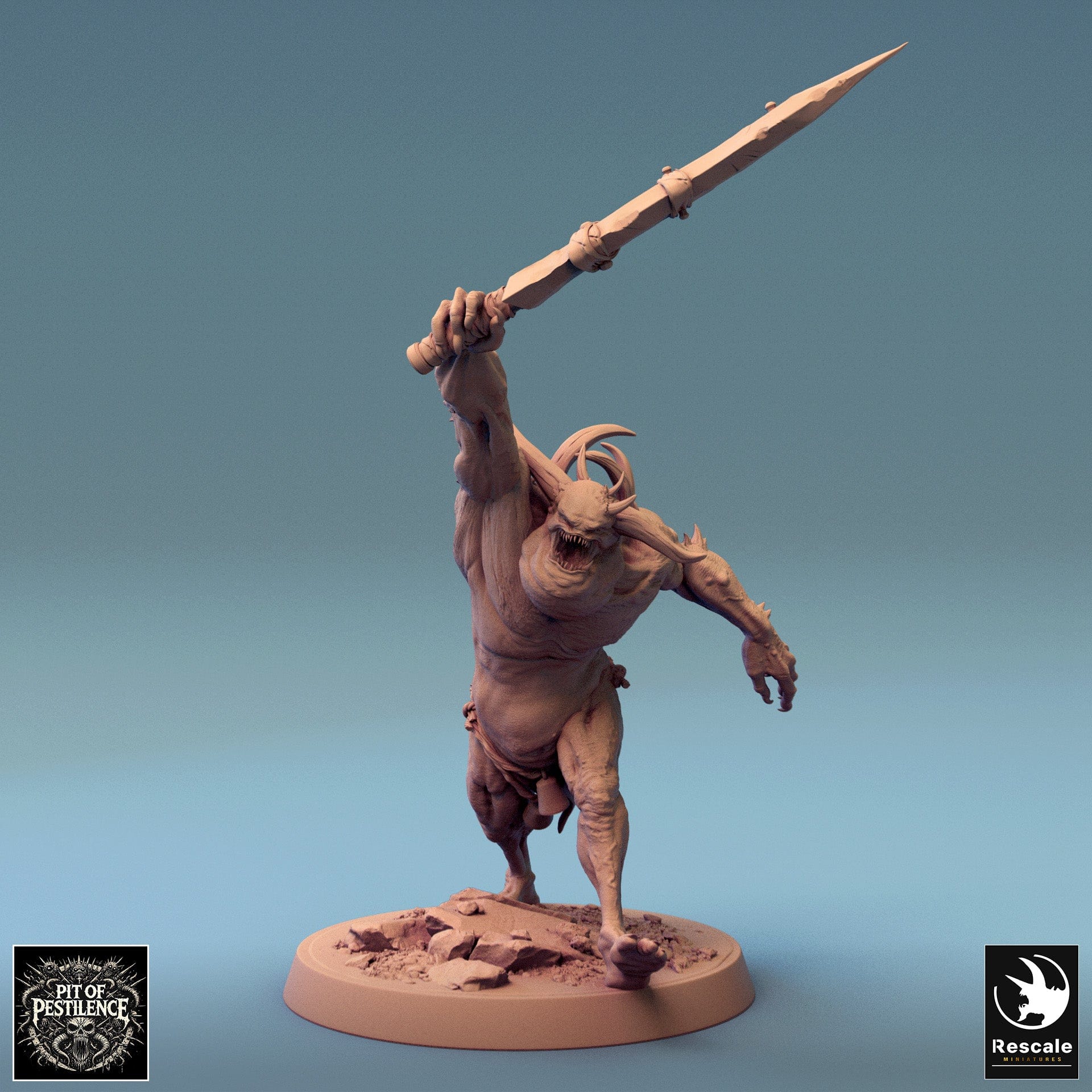 Tabletop RPG Miniature Putrid Servants - 32mm Qumi - Rescale Miniatures V1 load swoard Quality Miniatures - Qumi Wargaming Mini Model Figure