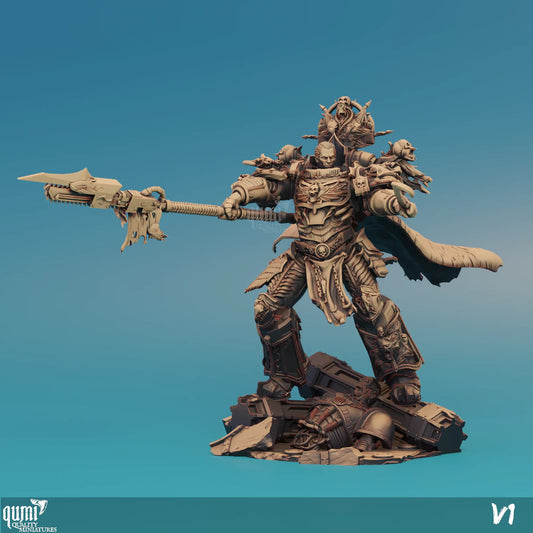Dark Prince Qumi 3D sci-fi collectible miniature by Quality Miniatures for tabletop gaming and RPGs.