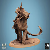 Creature Solaris Panthera Tabletop Miniatures by Qumi, 3D printed resin tabletop miniature for RPGs, wargaming and painting