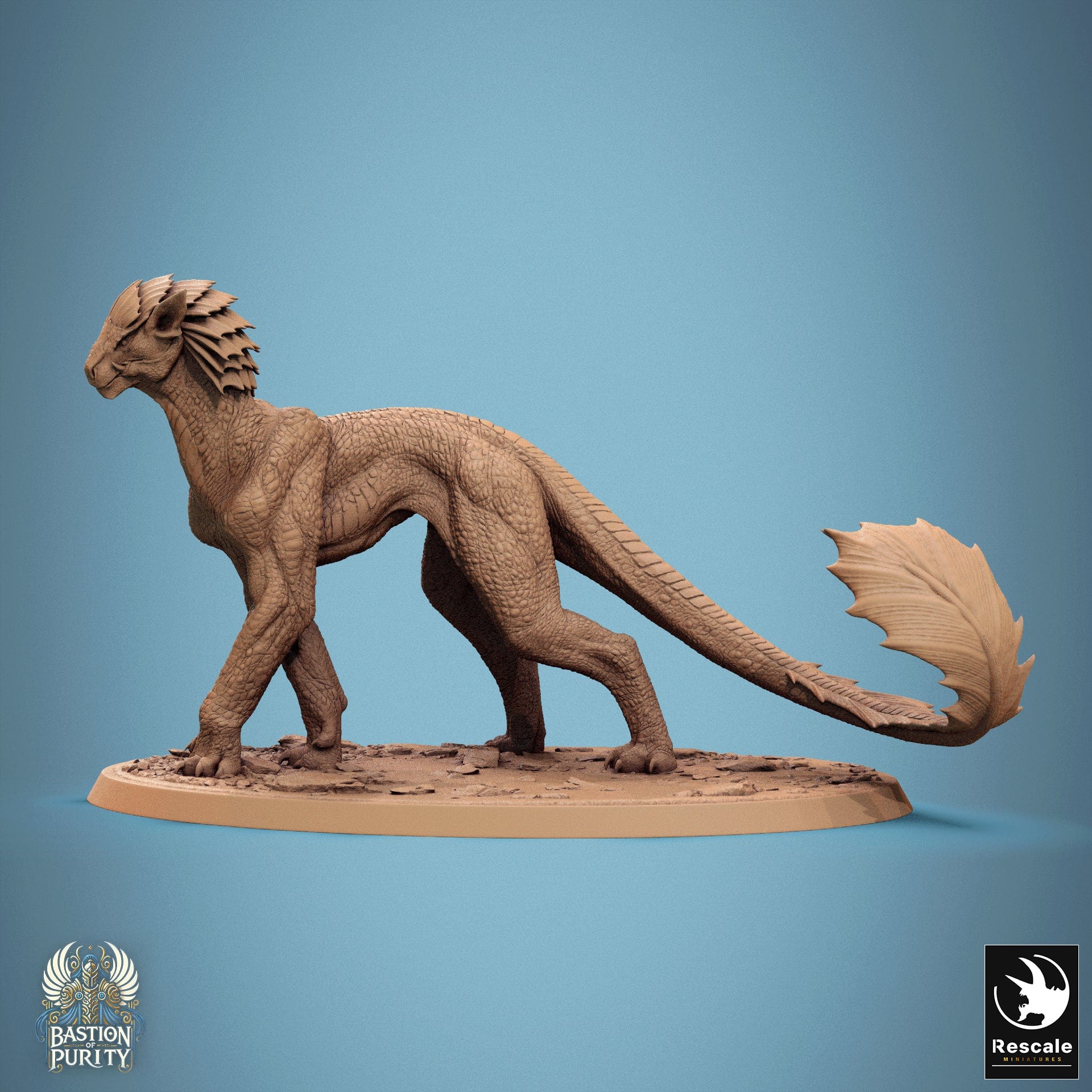 Tabletop RPG Miniature Solaris Panthera - 32mm Qumi - Rescale Miniatures V10 Walk / wild Quality Miniatures - Qumi Wargaming Mini Model Figure