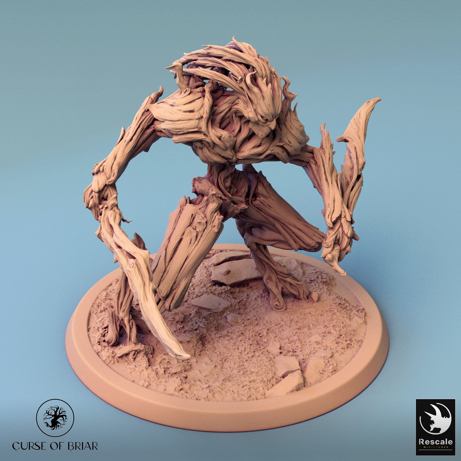 Rescaled 32mm humanoid Branchblades miniature figure from Quality Miniatures Qumi, suitable for tabletop wargaming and RPGs.