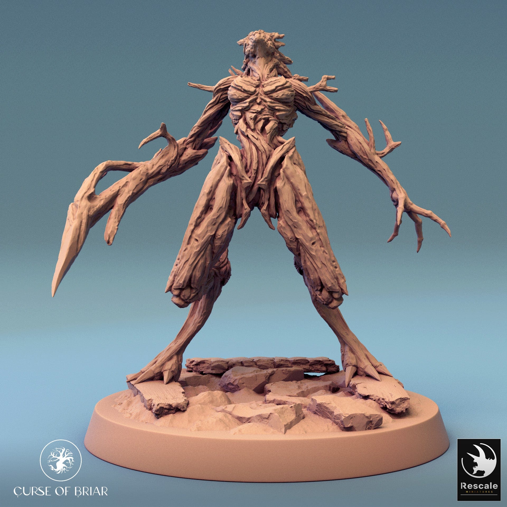 Tabletop RPG Miniature Woodfey - 32mm Qumi - Rescale Miniatures V12 Rage Quality Miniatures - Qumi Wargaming Mini Model Figure