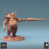 Humanoid Executioner Tabletop Miniatures by Qumi, 3D printed resin tabletop miniature for RPGs, wargaming and painting