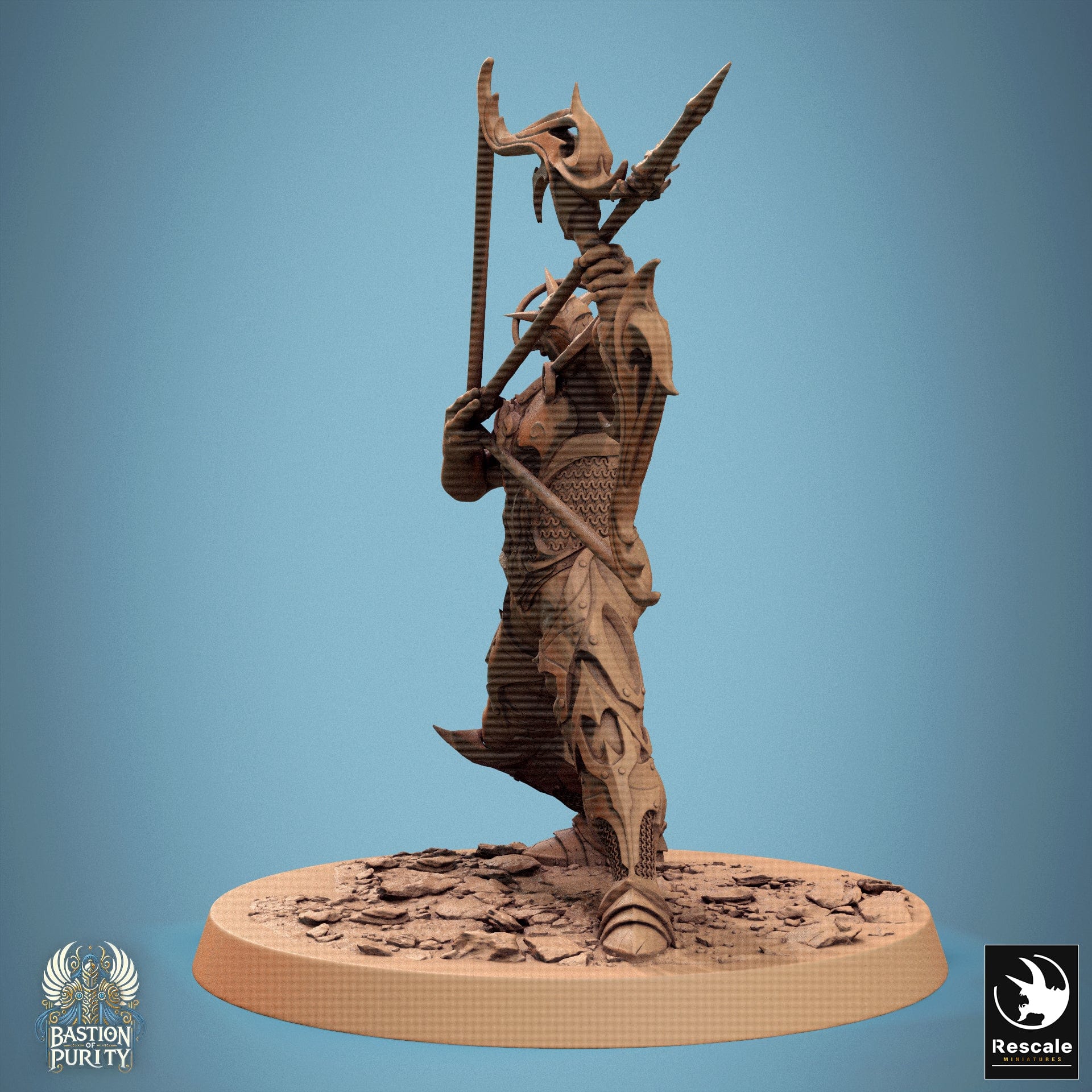 Tabletop RPG Miniature Sentinel Of Aetherium - 32mm Qumi - Rescale Miniatures V2 Bow B Quality Miniatures - Qumi Wargaming Mini Model Figure