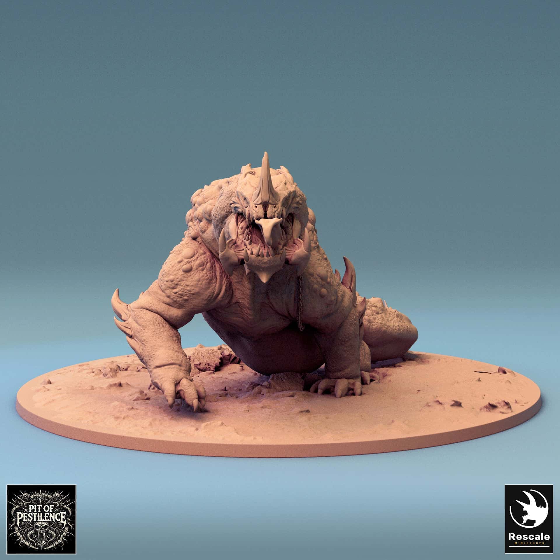 Tabletop RPG Miniature Sludgeborn - 32mm Qumi - Rescale Miniatures V2 walk / wild Quality Miniatures - Qumi Wargaming Mini Model Figure