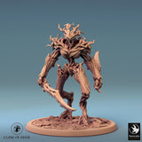 Humanoid Archer Tabletop Miniature - Branchblades by Qumi, 3D printed resin tabletop miniature for RPGs, wargaming and painting