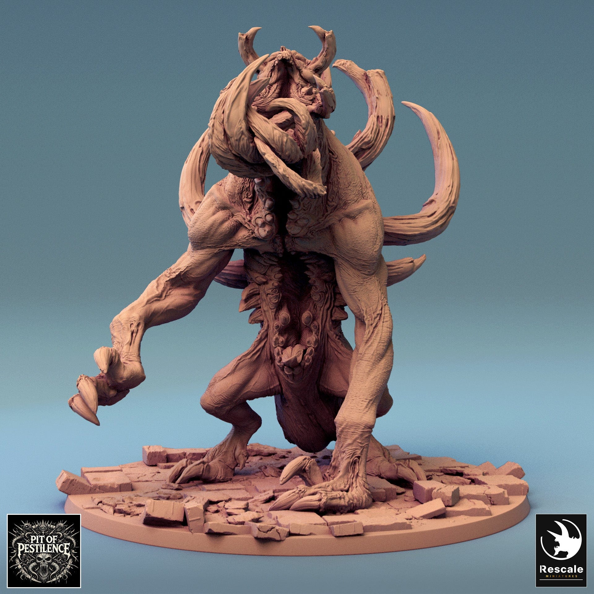 Tabletop RPG Miniature Vorathe - 32mm Qumi - Rescale Miniatures V3 scream / wild Quality Miniatures - Qumi Wargaming Mini Model Figure