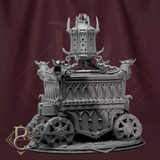 The central gothic carriage unit of the Aetherblight Censer diorama featuring intricate architectural details.