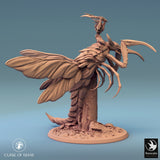 Side view of the Skycutter with a mounted archer figure aiming a bow.