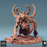 Full body shot of the monster, demonstrating its imposing scale and pose on the base.
