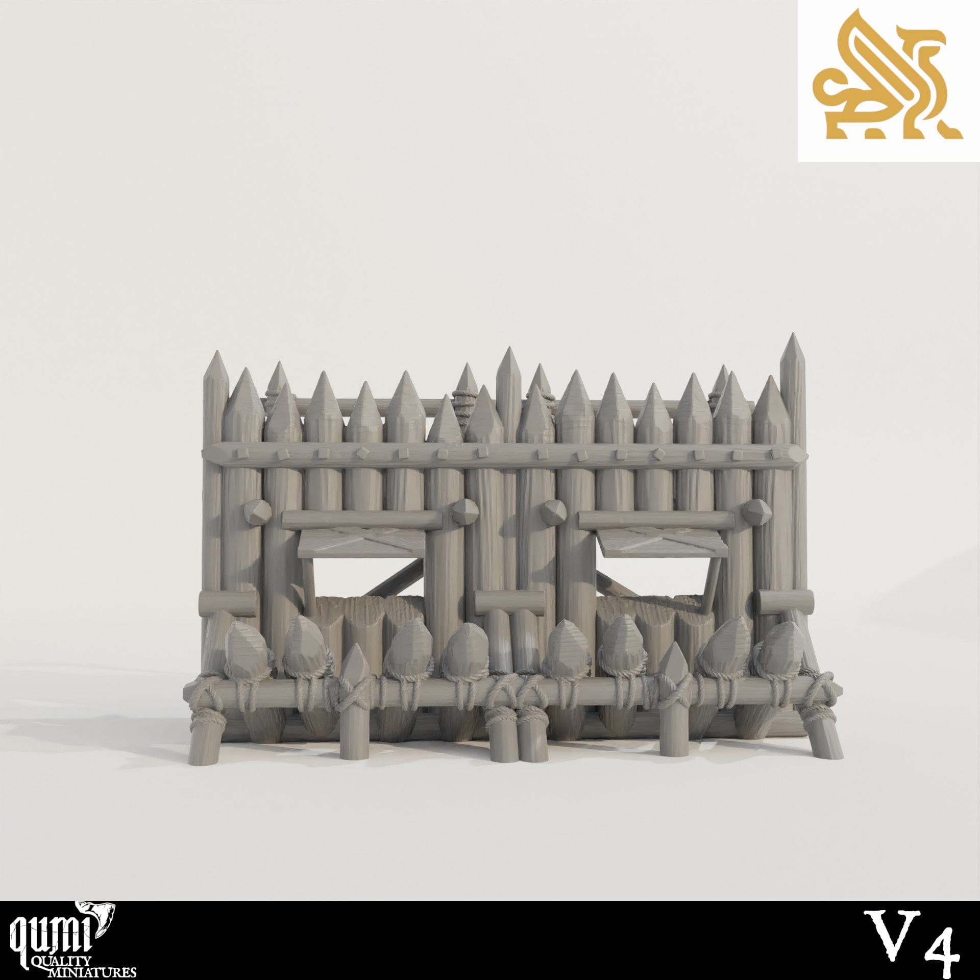 Koldeni Encampment - Walls - Tabletop RPG Terrain - Qumi - DM Stash V4 Wall A Quality Miniatures - Qumi Wargaming Mini Model Figure