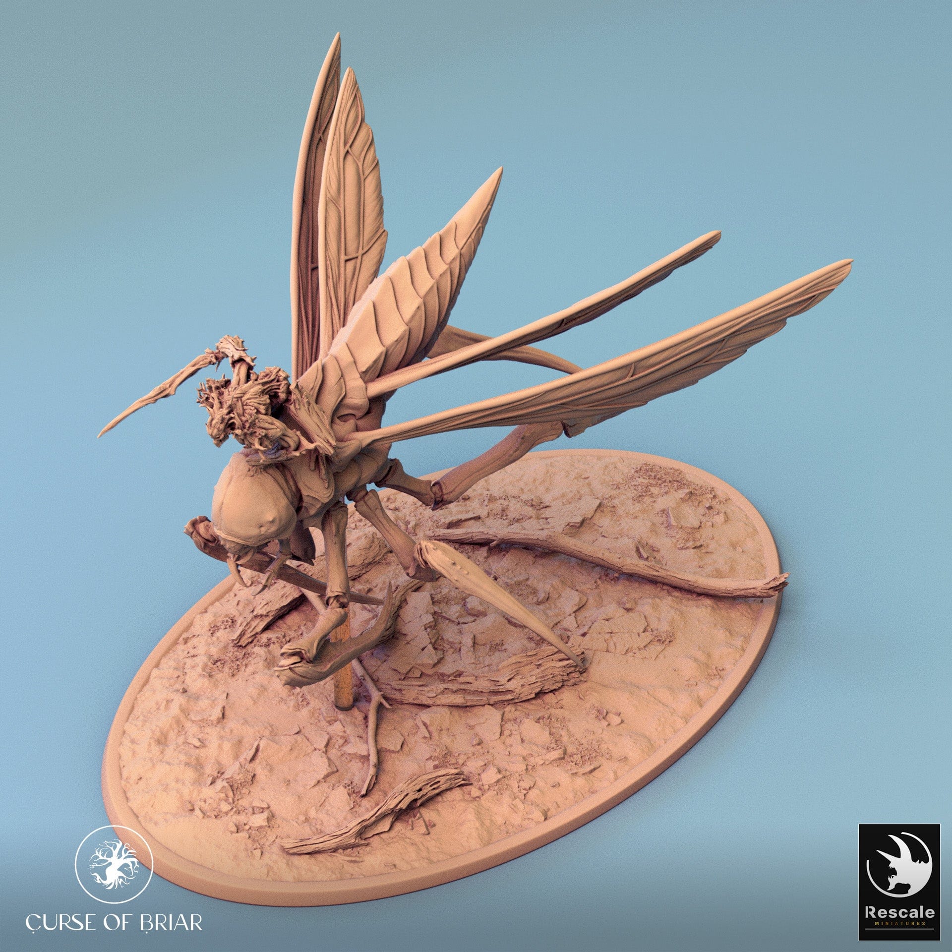 Tabletop RPG Miniature Fyrionis - 32mm Qumi - Rescale Miniatures V5 Fly / Mounted Quality Miniatures - Qumi Wargaming Mini Model Figure
