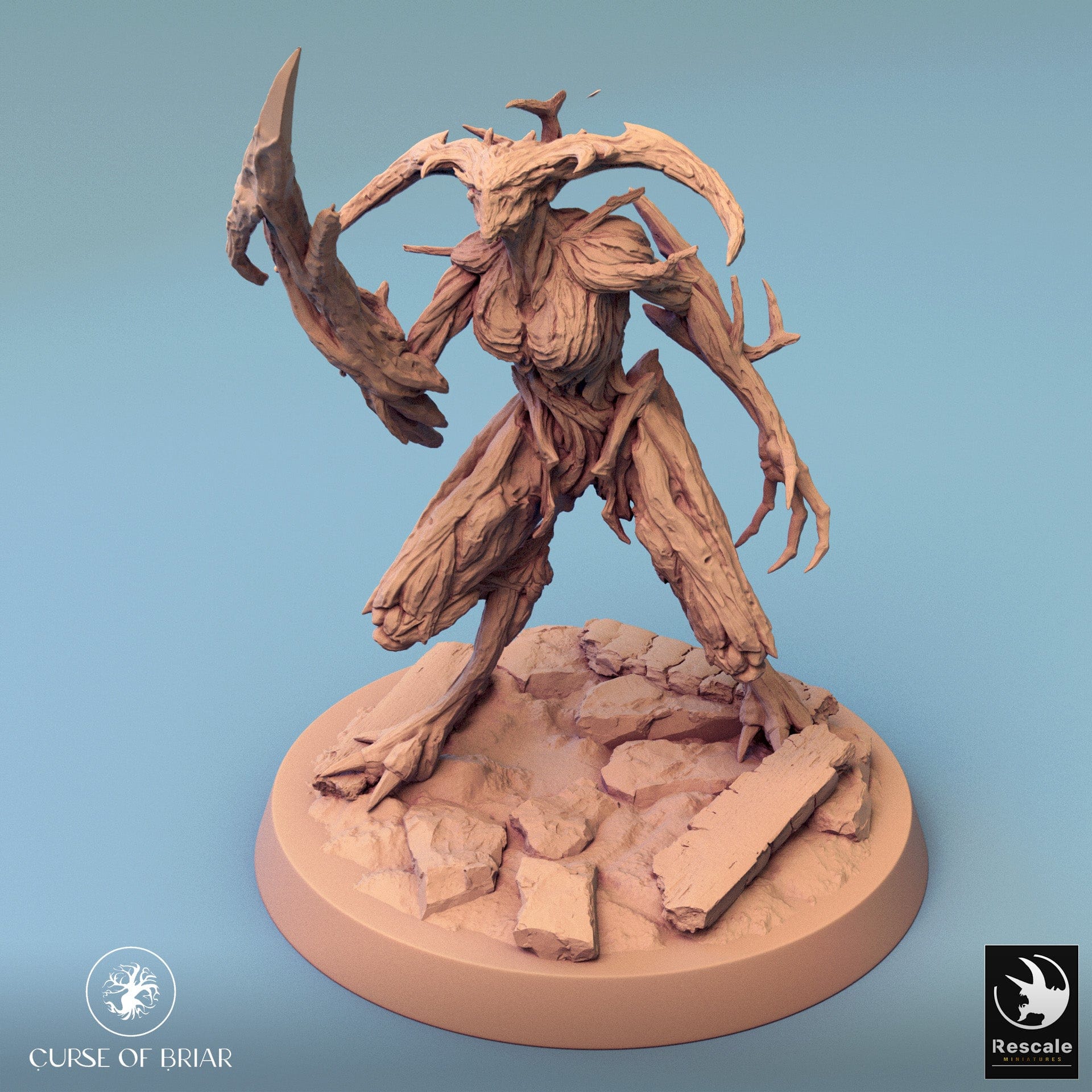 Tabletop RPG Miniature Woodfey - 32mm Qumi - Rescale Miniatures V5 Hunt Quality Miniatures - Qumi Wargaming Mini Model Figure