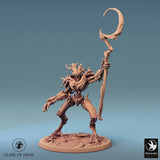 Humanoid Archer Tabletop Miniature - Branchblades by Qumi, 3D printed resin tabletop miniature for RPGs, wargaming and painting