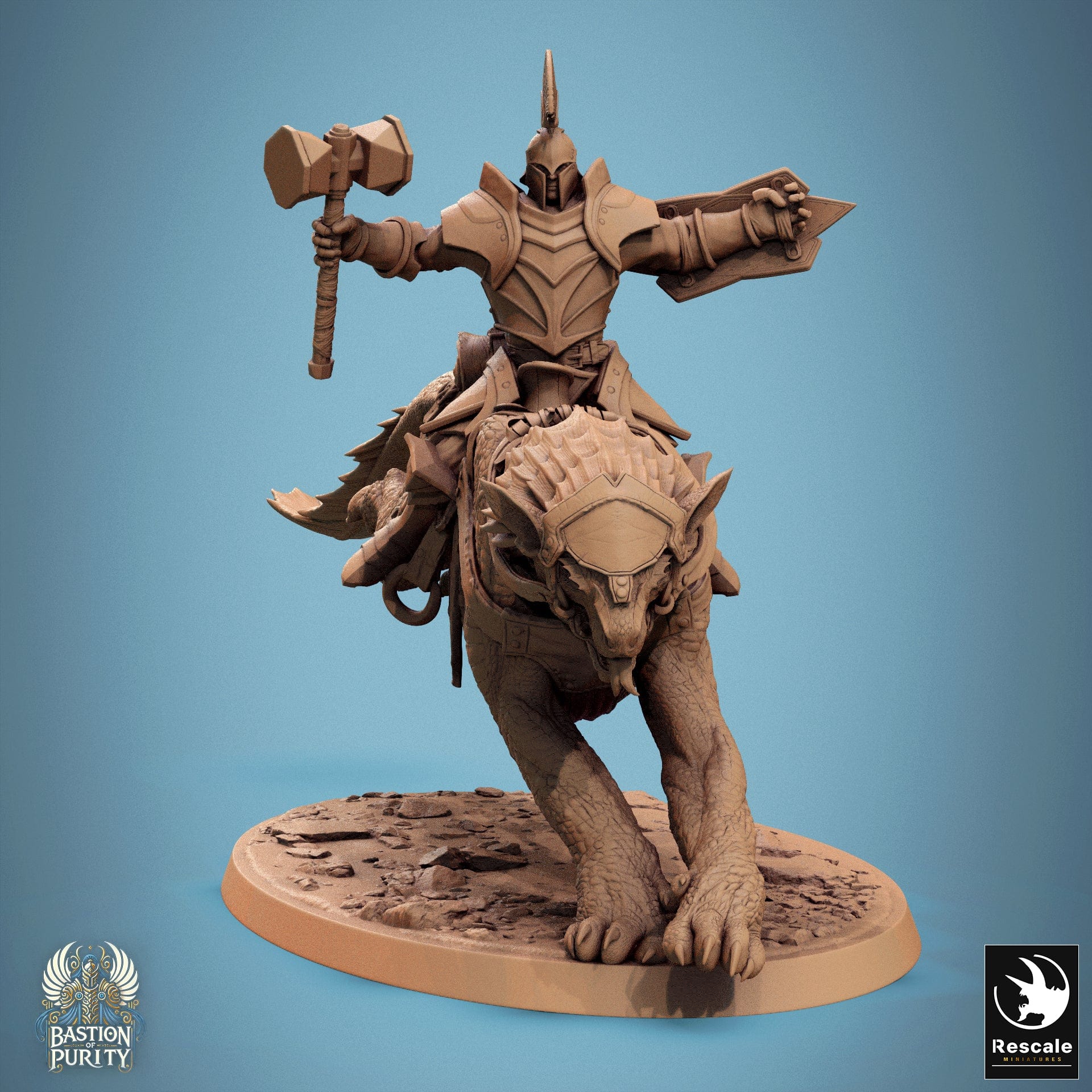 Tabletop RPG Miniature Solaris Panthera - 32mm Qumi - Rescale Miniatures V5 Run / mounted Quality Miniatures - Qumi Wargaming Mini Model Figure