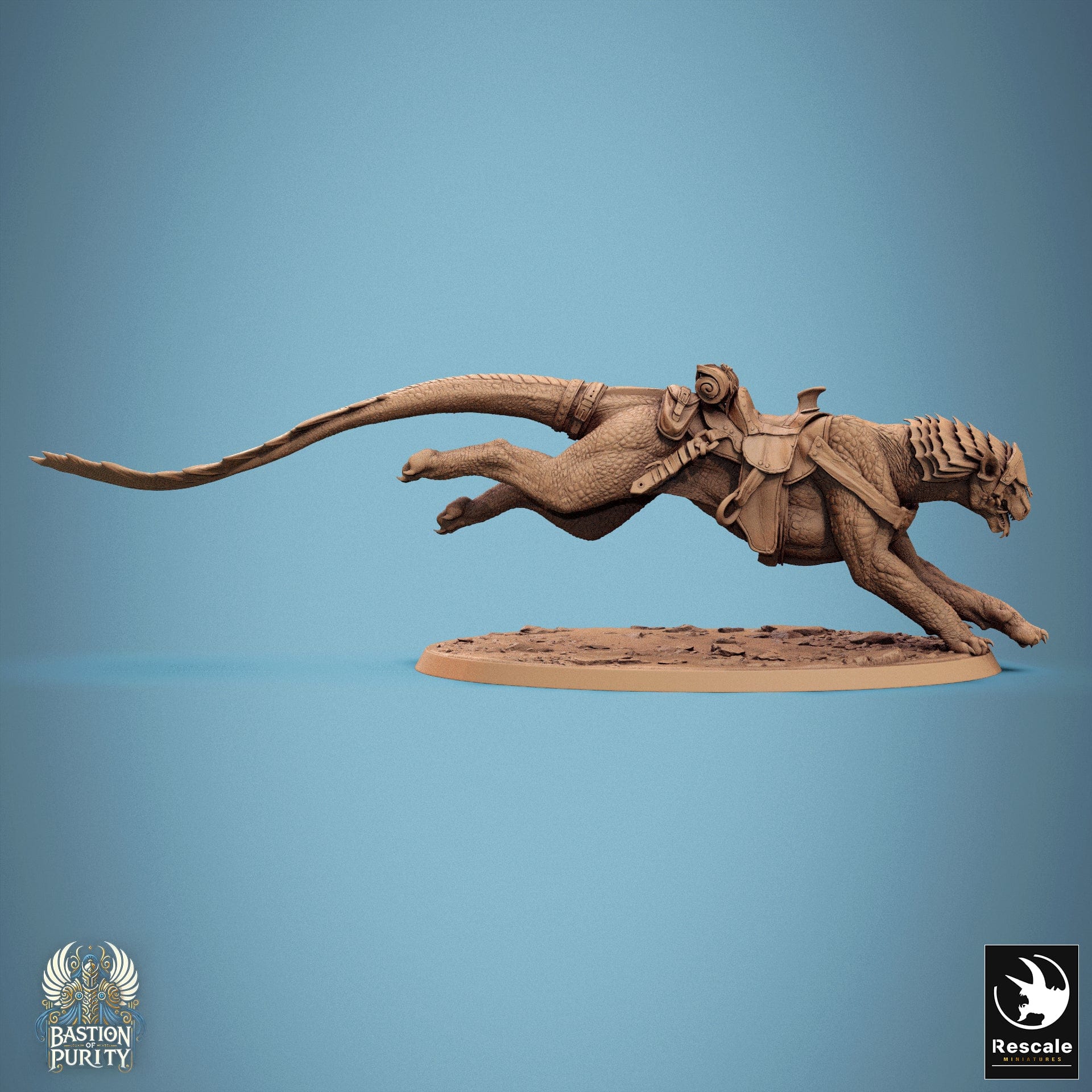 Tabletop RPG Miniature Solaris Panthera - 32mm Qumi - Rescale Miniatures V5 Run / saddle Quality Miniatures - Qumi Wargaming Mini Model Figure