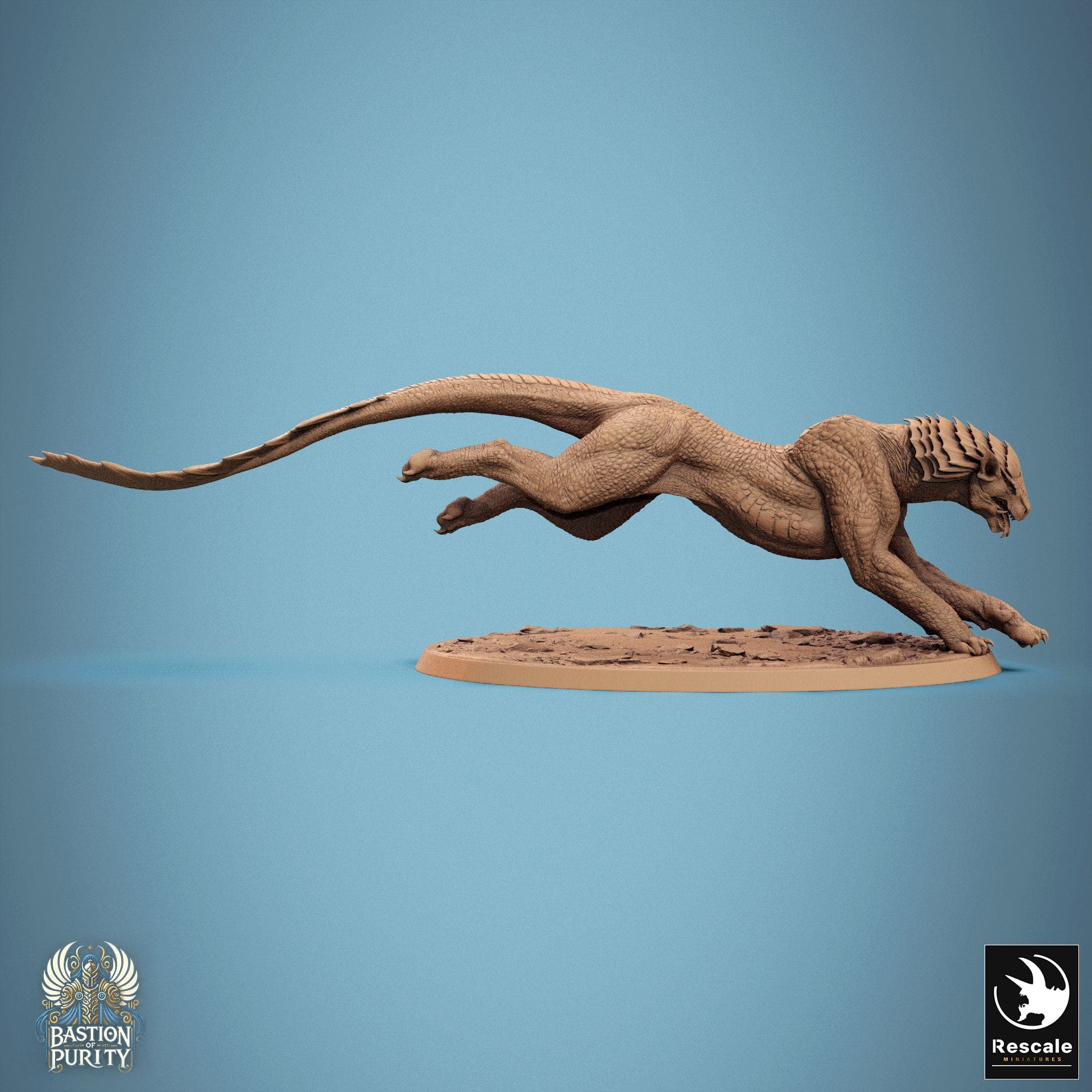 Tabletop RPG Miniature Solaris Panthera - 32mm Qumi - Rescale Miniatures V5 Run / wild Quality Miniatures - Qumi Wargaming Mini Model Figure