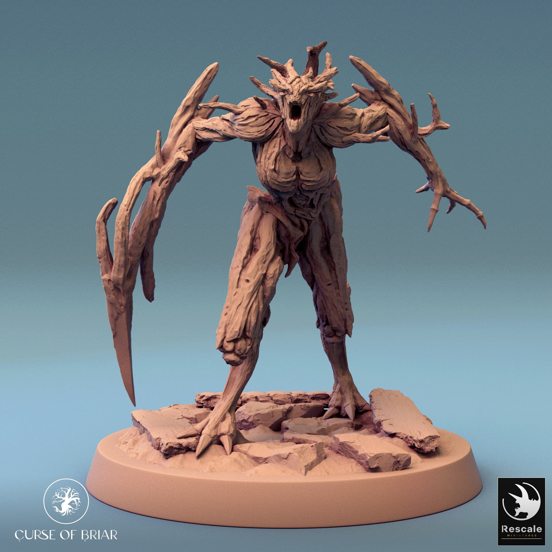 Tabletop RPG Miniature Woodfey - 32mm Qumi - Rescale Miniatures V6 Intimidate Quality Miniatures - Qumi Wargaming Mini Model Figure
