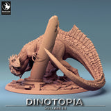 Concavenator Dinosaur Tabletop Miniature by Qumi, 3D printed resin tabletop miniature for RPGs, wargaming and painting