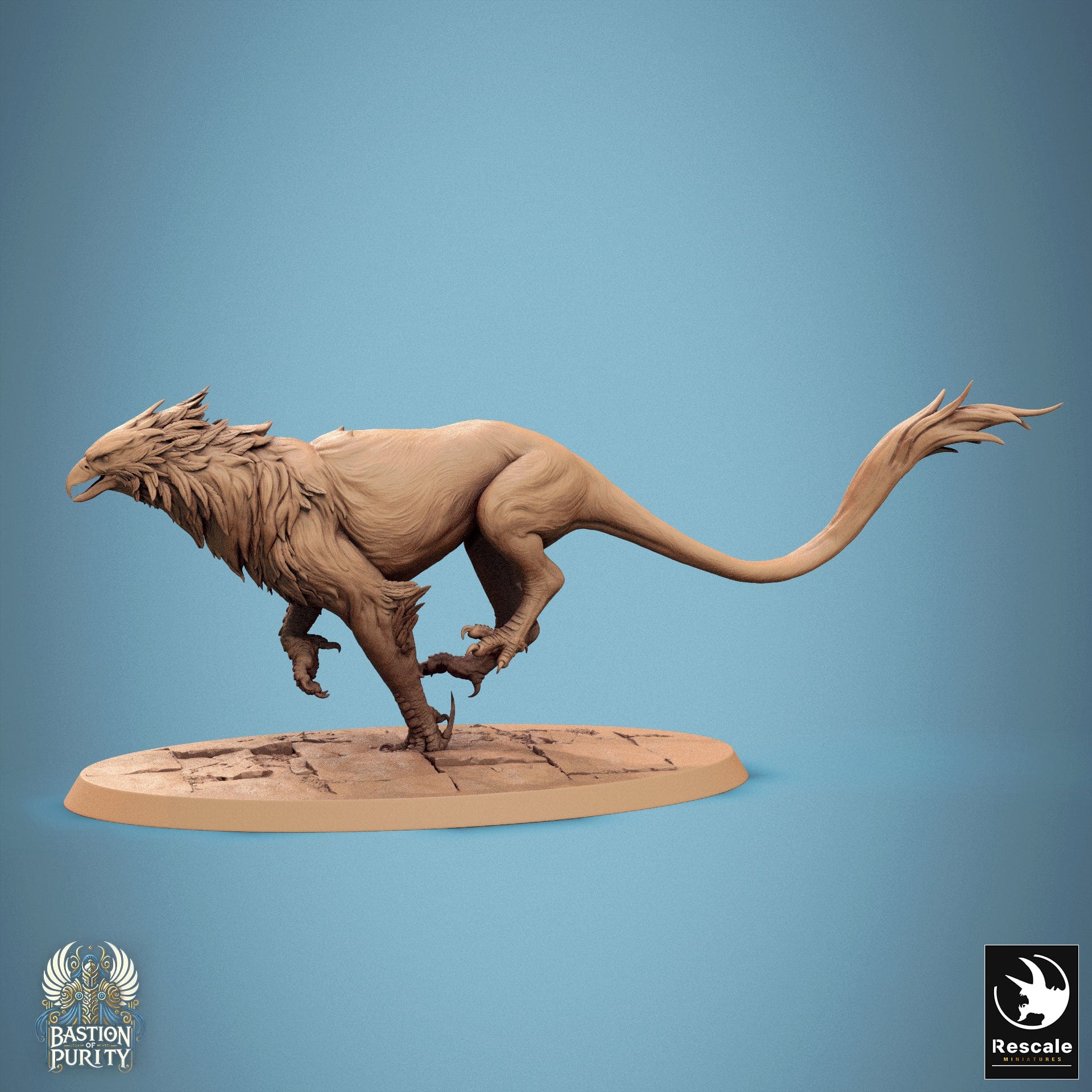 Tabletop RPG Miniature Gryph - 32mm Qumi - Rescale Miniatures V6 Sprint / wild Quality Miniatures - Qumi Wargaming Mini Model Figure