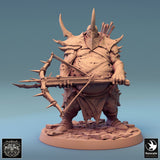Humanoid Executioner Tabletop Miniatures by Qumi, 3D printed resin tabletop miniature for RPGs, wargaming and painting