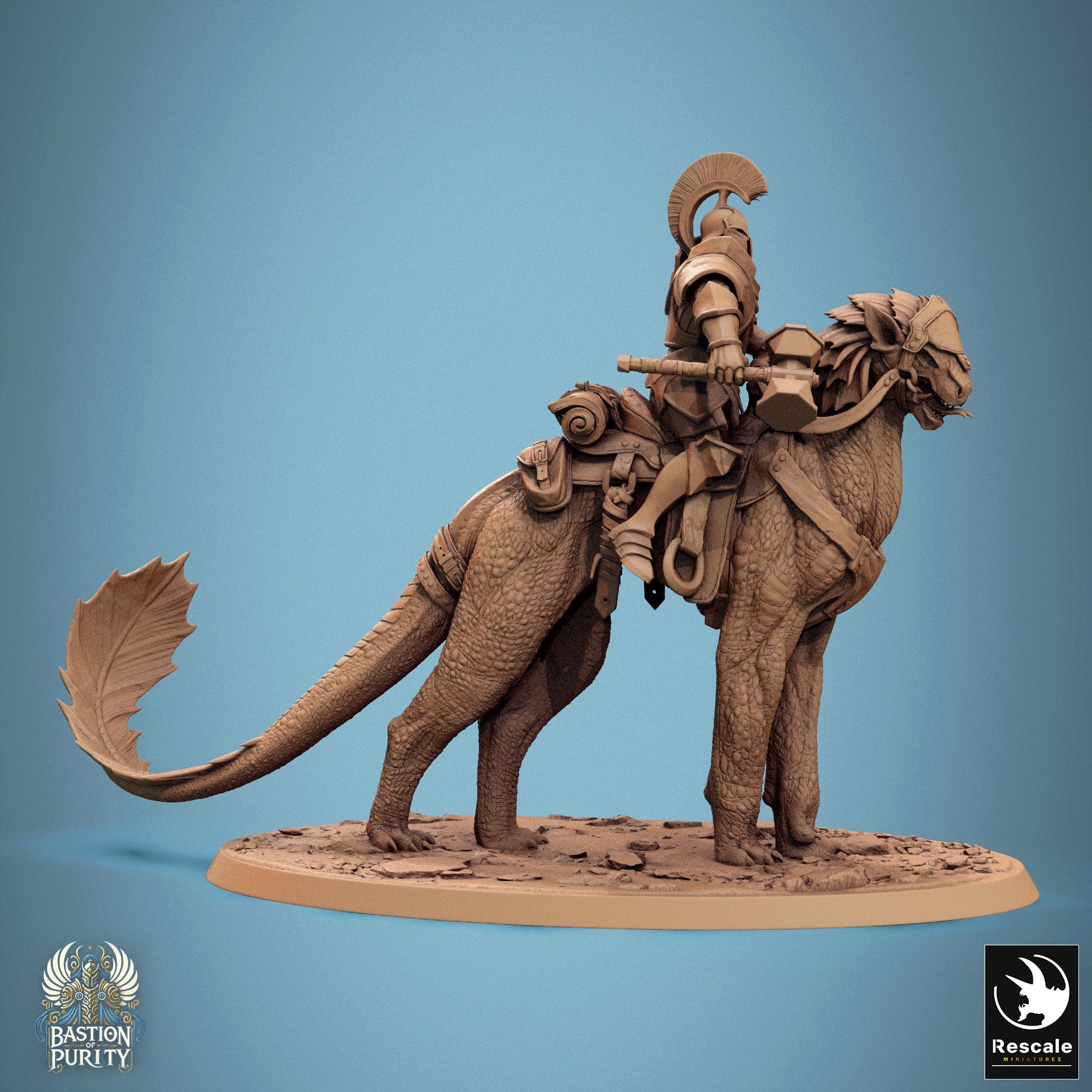 Tabletop RPG Miniature Solaris Panthera - 32mm Qumi - Rescale Miniatures V7 Stand / mounted Quality Miniatures - Qumi Wargaming Mini Model Figure