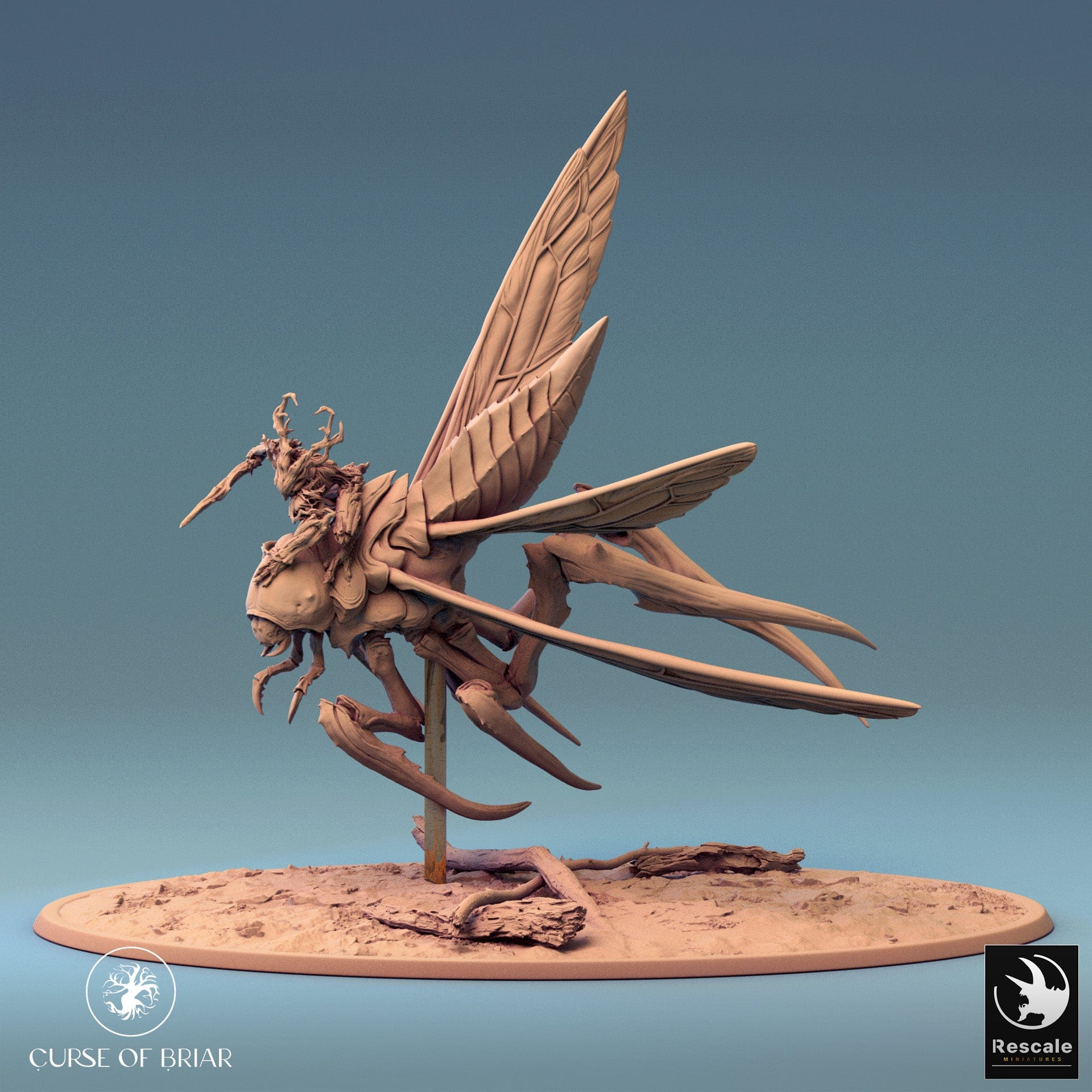 Tabletop RPG Miniature Fyrionis - 32mm Qumi - Rescale Miniatures V7 Turn A / Mounted Quality Miniatures - Qumi Wargaming Mini Model Figure