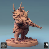 Humanoid Executioner Tabletop Miniatures by Qumi, 3D printed resin tabletop miniature for RPGs, wargaming and painting
