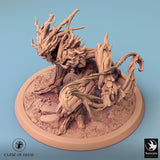 Humanoid Archer Tabletop Miniature - Branchblades by Qumi, 3D printed resin tabletop miniature for RPGs, wargaming and painting