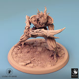 Humanoid Archer Tabletop Miniature - Branchblades by Qumi, 3D printed resin tabletop miniature for RPGs, wargaming and painting