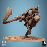 Creature Solaris Panthera Tabletop Miniatures by Qumi, 3D printed resin tabletop miniature for RPGs, wargaming and painting