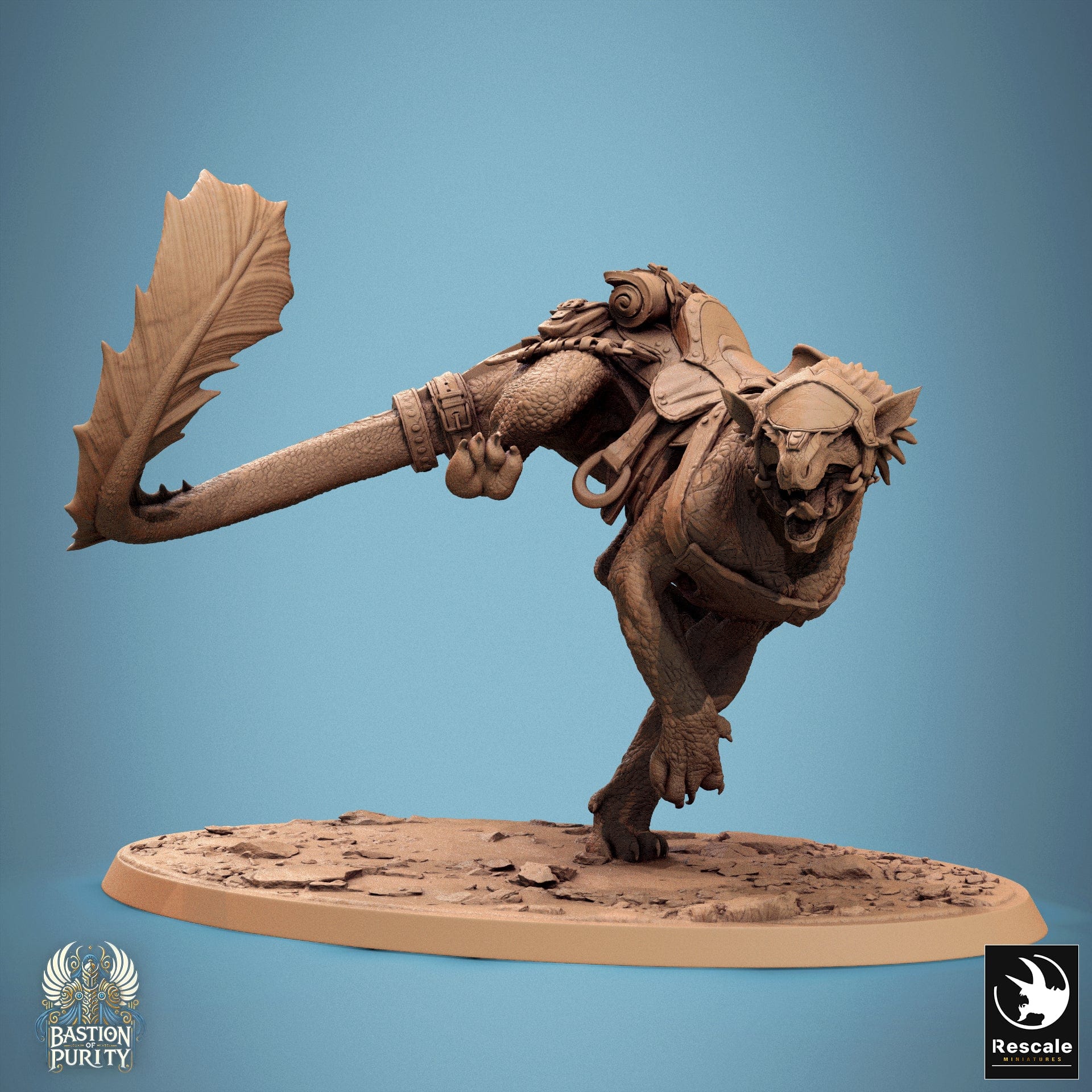Tabletop RPG Miniature Solaris Panthera - 32mm Qumi - Rescale Miniatures V9 Turn / saddle Quality Miniatures - Qumi Wargaming Mini Model Figure