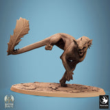 Creature Solaris Panthera Tabletop Miniatures by Qumi, 3D printed resin tabletop miniature for RPGs, wargaming and painting