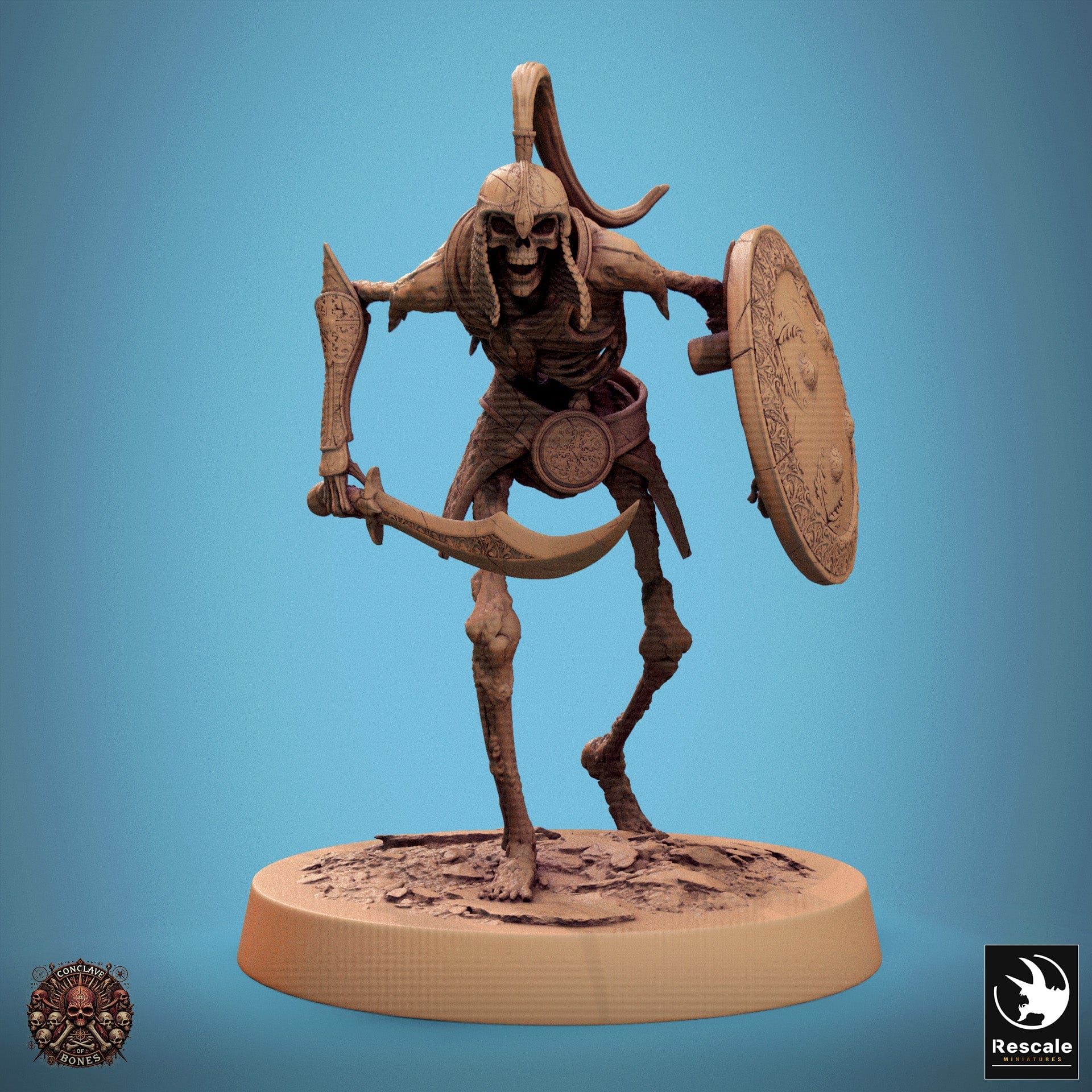 Tabletop RPG Miniature Persian Skeletons 32mm Qumi Rescale Miniatures Walk B Quality Miniatures - Qumi Wargaming Mini Model Figure