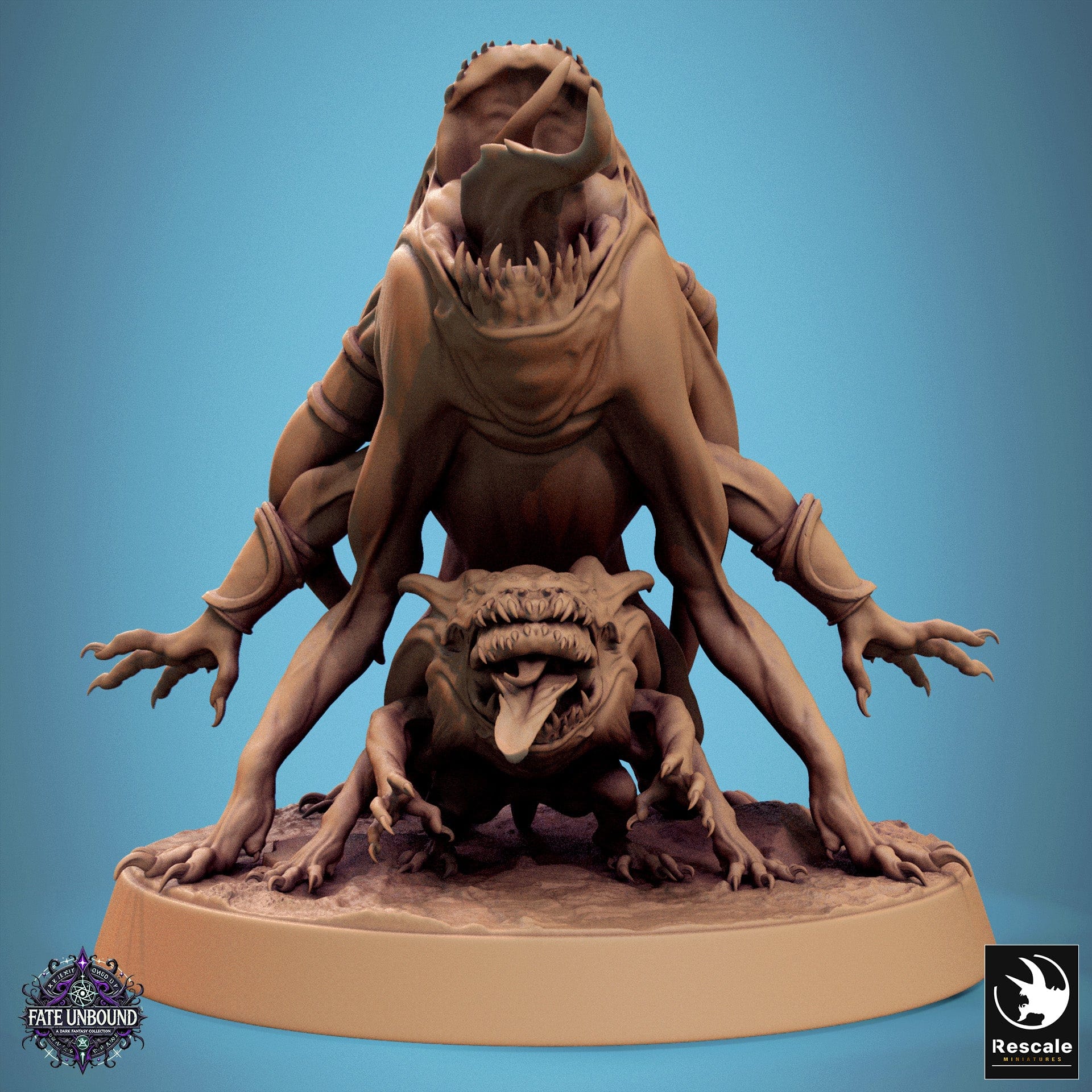 Tabletop RPG Miniature Devilish Flea 32mm Qumi Rescale Miniatures Warcry with baby flea Quality Miniatures - Qumi Wargaming Mini Model Figure