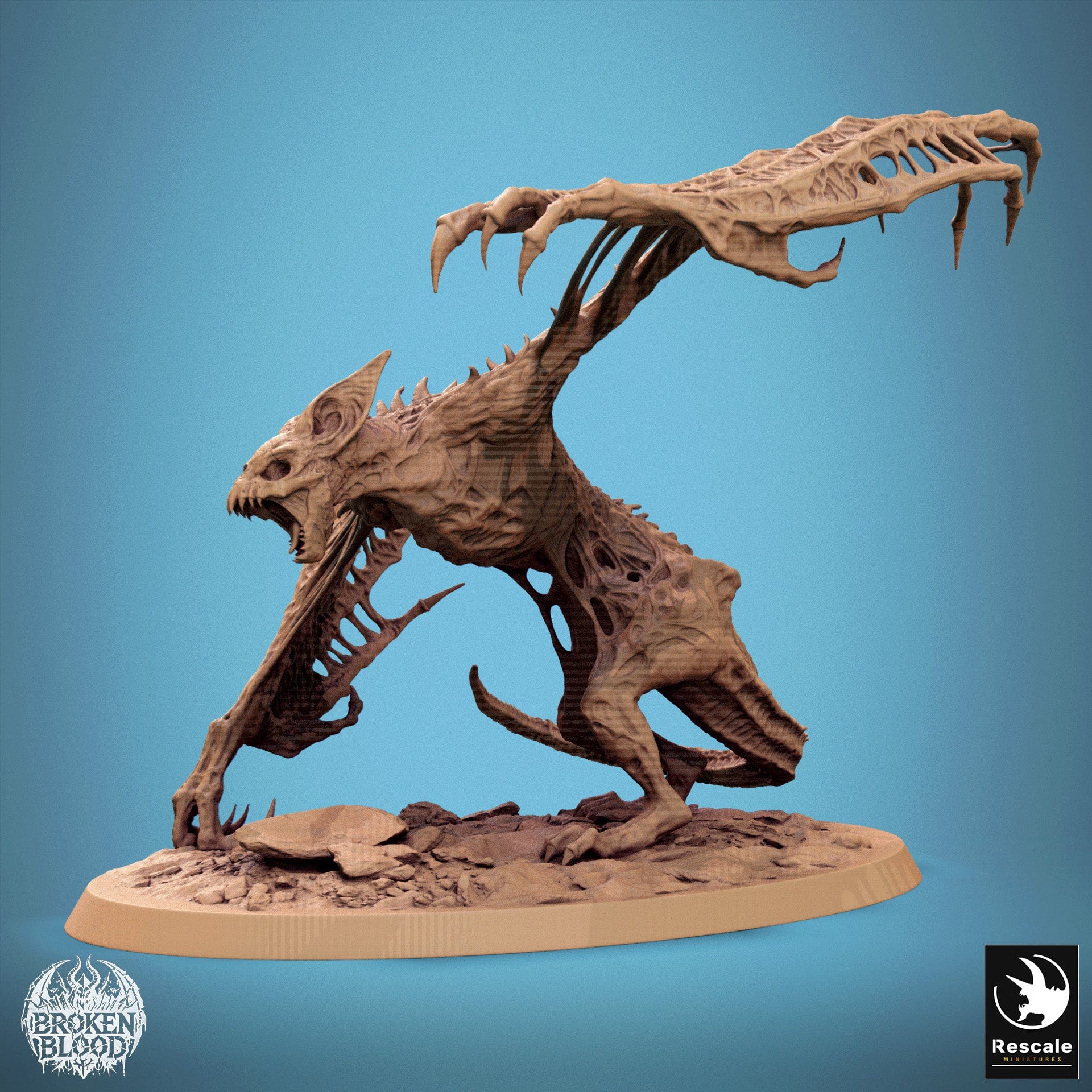 Tabletop RPG Miniature Dabeath Bat 32mm Qumi Rescale Miniatures Wild / Attack Quality Miniatures - Qumi Wargaming Mini Model Figure