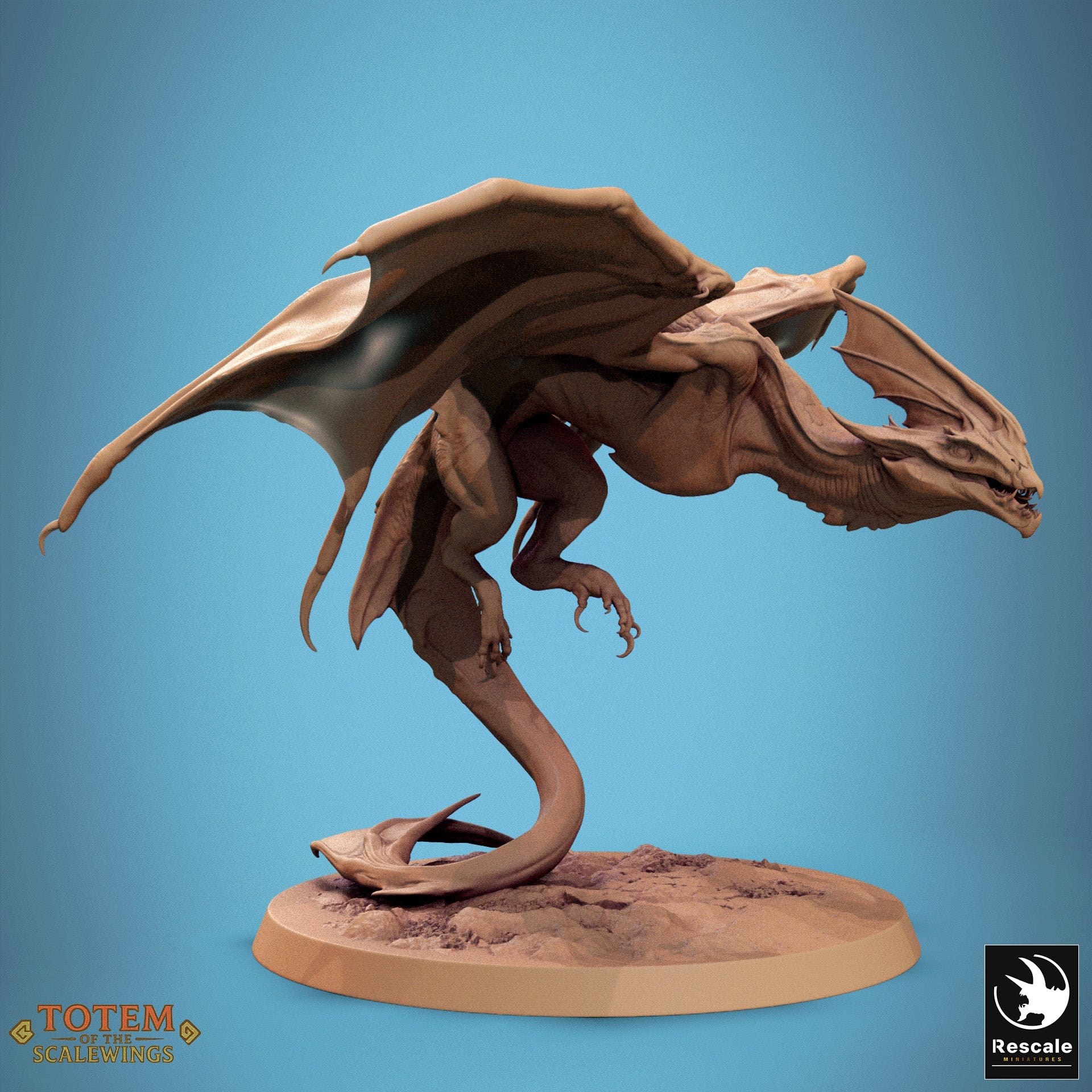 Tabletop RPG Miniature Zicoalt 32mm Qumi Rescale Miniatures Dino wild / Fly Quality Miniatures - Qumi Wargaming Mini Model Figure