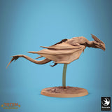 Side view of the Zicoalt dinosaur in a banking flight pose.